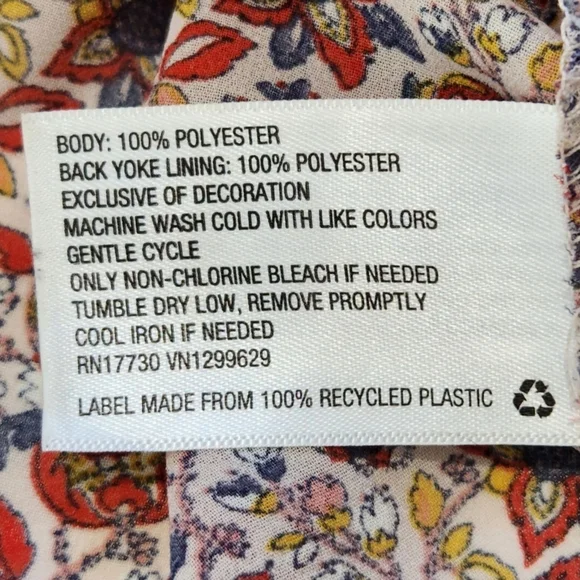 Knox Rose - Peasant Boho - Sheer Blouse - Keyhole Tassel - Bell Sleeves - Large - Picture 9 of 10